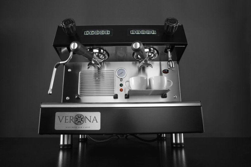 Kávovar Julia Compact, 2-skupinový, automatický, Verona, Černá, 230V/2700W, 475x563x(H)530mm
