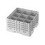 Cambro Koš Camrack 9 pozic, výška sklenice 17,4 cm - Bílá