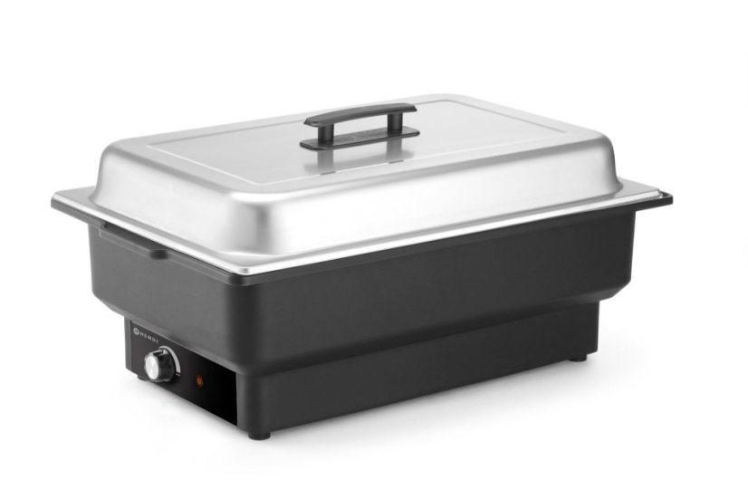 Chafing dish elektrický Tellano, HENDI, Kitchen Line, GN 1/1, 9L, 230V/900W, 575x349x(H)278mm