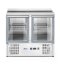 Chladící pult s výklopným víkem, dvoukřídlými dveřmi, Arktic, 146L, 230V/145W, 700x900x(H)860mm