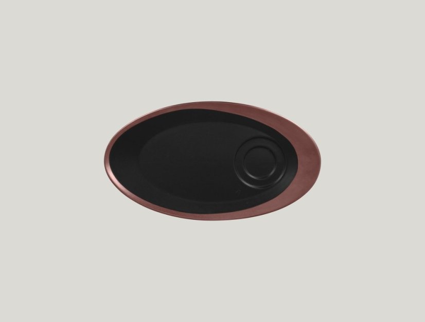 RAK Porcelain RAK Antic oválný podšálek pro MAGICU23/MAGICU09, bronzový | RAK-MAGISA29BB