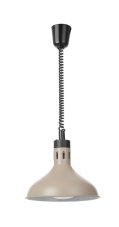 Výškově nastavitelná ohřívací lampa, zvonovitý tvar, HENDI, Béžová, 230V/250W, ⌀295x(H)207mm