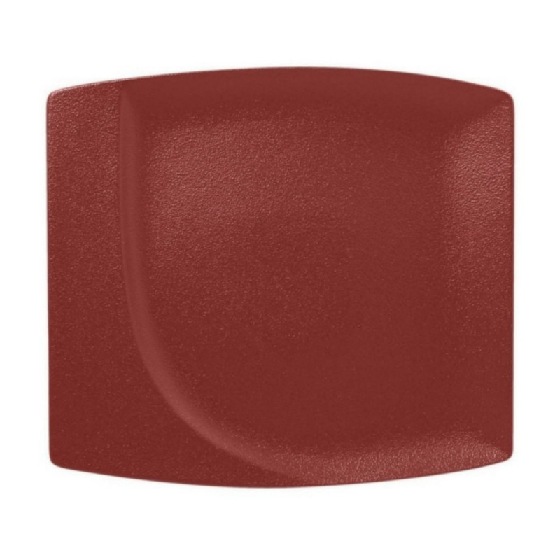 RAK Porcelain RAK Talíř mělký čtvercový 32 × 29 cm, tmavě červená | RAK-NFMZSP32DR