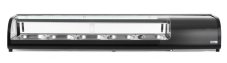 Stojan na Sushi, Arktic, Kapacita: 5x GN 1/2 (V)40 mm (včetně nádob)., Černá, 220-240V/190W, 1800x420x(H)265mm