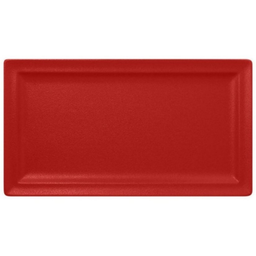 RAK Porcelain RAK Talíř obdélný 38 × 21 cm, světle červená | RAK-NFCLRP38BR
