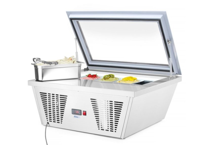 Mrazicí vitrína na zmrzlinu, Arktic, 230V/210W, 735x867x(H)373mm