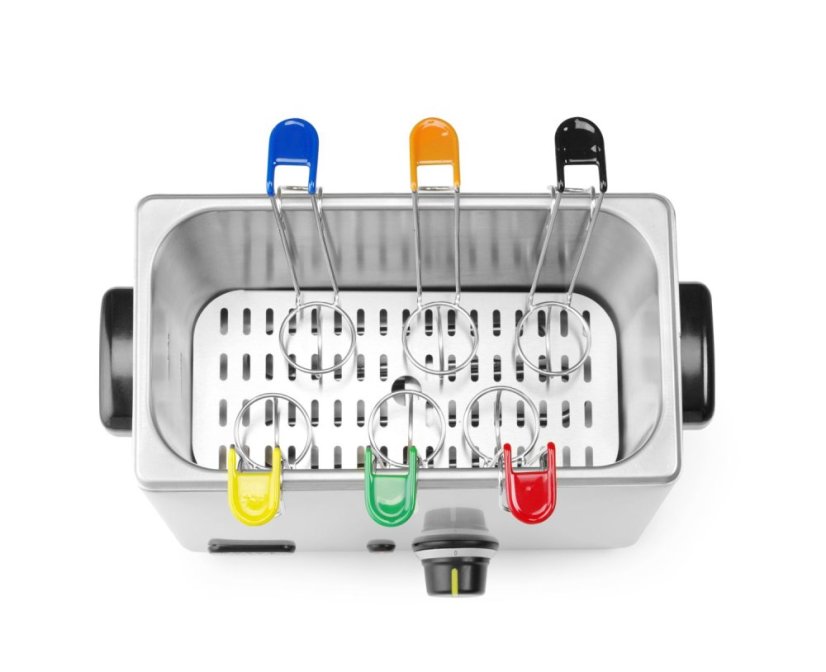 Vařič vajec s košíky, HENDI, Stříbrná, 230V/2600W, 380x210x(H)280mm