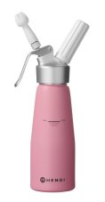 Láhev na šlehačku, HENDI, 0,5L, Pastelově růžová, ⌀80x(H)260mm