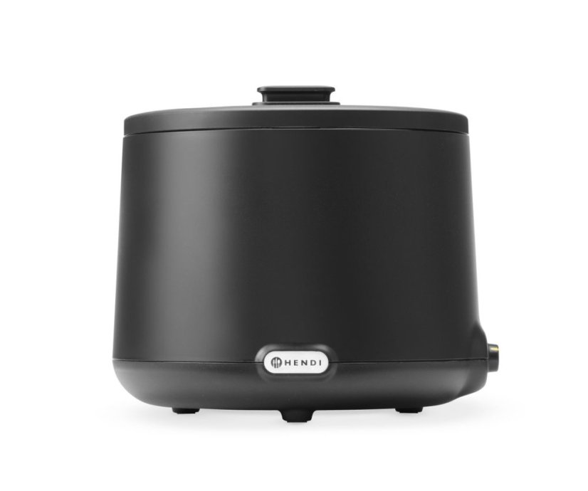 Kotel na polívku UNIQ, analogové ovládání, HENDI, 8L, Černá, 230V/500W, 367x385x(H)325mm