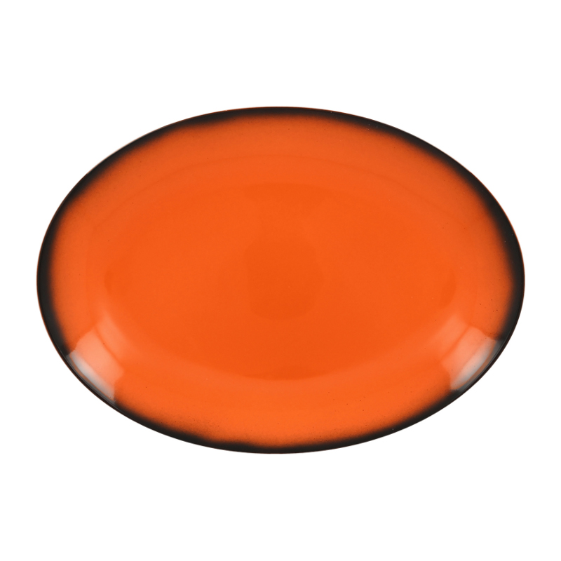 RAK Porcelain RAK Talíř oválný 32 x 23 cm, oranžová | RAK-LENNOP32OR