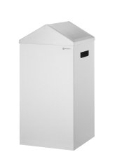 Odpadkový koš, HENDI, 60L, Stříbrná, 350x350x(H)600mm