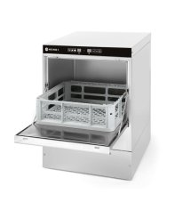Myčka na sklo 40x40 - elektromechanické řízení, HENDI, s dávkovačem mycího prostředku, 230V/2800W, 470x510x(H)710mm