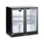Zadní barová dvoudveřová chladnička, Arktic, 158L, Černá, 230V/160W, 900x530x(H)865mm
