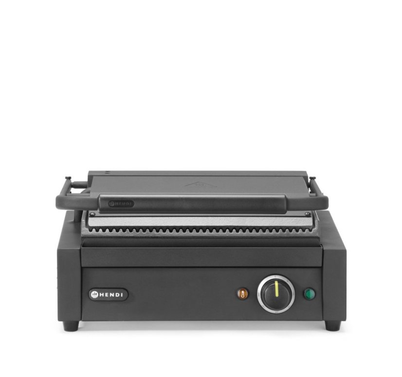 Kontaktní gril Panini, HENDI, Černá, 220-240V/2200W, 430x375x(H)216mm