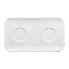 RAK Porcelain RAK Talíř obdélníkový 31 × 18 cm, 2 důlky | RAK-AURT31IN2