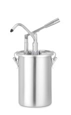 Nerezová nádoba na omáčku s dávkovačem, HENDI, 4,5L, ⌀180x(H)420mm