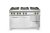 Plynový sporák Kitchen Line 6 hořáků s konvektomatem GN 1/1, HENDI, Kitchen Line, 230V/3000W, 28,5kW, 1200x722x(H)900mm