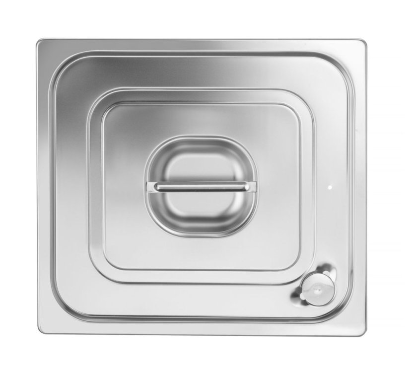 Víko pro nádoby GN se silikonovým těsněním, HENDI, Profi Line, GN 2/3, 354x325mm