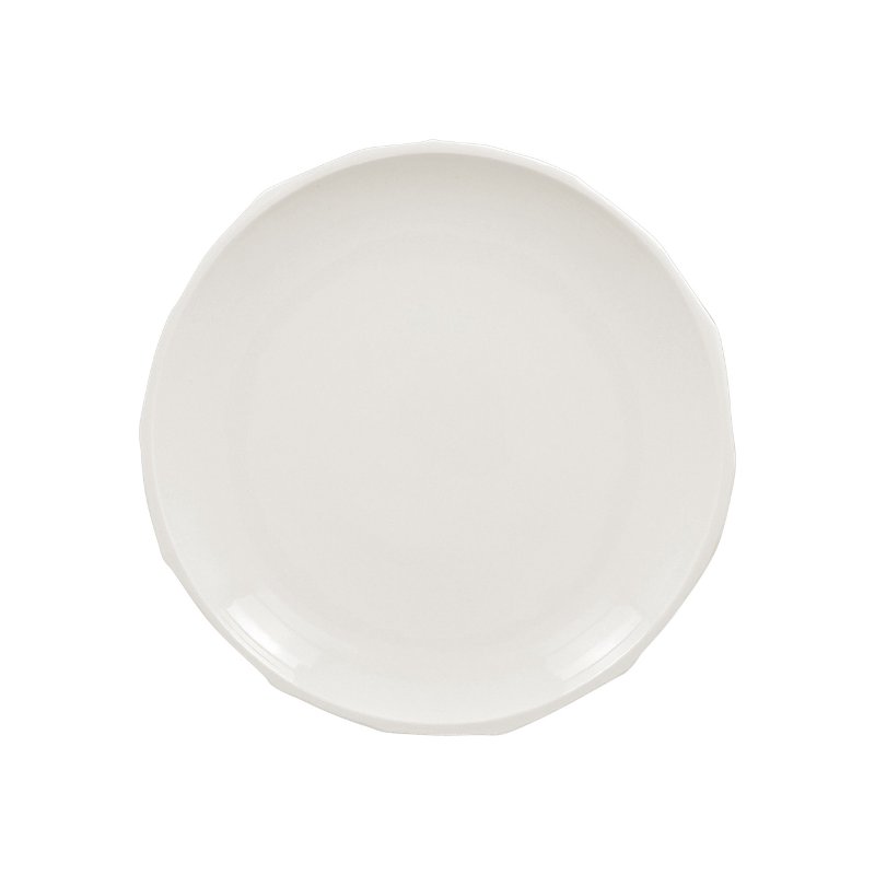 RAK Porcelain RAK Talíř řezaný mělký 24 cm – bílá | RAK-STCP24OC18