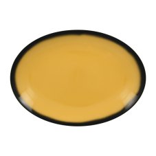 RAK Porcelain RAK Talíř oválný 32 x 23 cm, žlutá | RAK-LENNOP32NY
