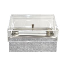 TOMGAST Chladicí box pro gastronádoby s krytem GN 1/2, dekor beton