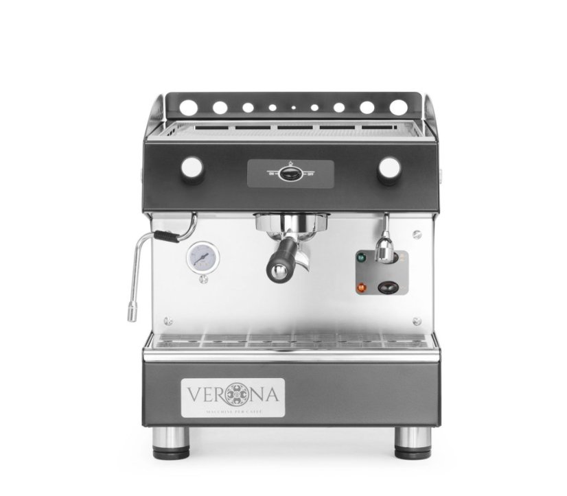 Kávovar Romeo Easy, 1-skupinový, poloautomatický, Verona, 230V/1800W, 375x530x(H)485mm