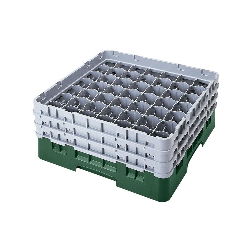 Cambro Koš Camrack 49 pozic, výška sklenice 13,2 cm - Zelená