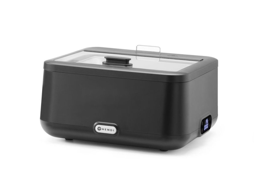 Chafing dish UNIQ, HENDI, designed by Robert Bronwasser, GN 2/3, Černá, 230V/500W, 433x403x(H)248mm