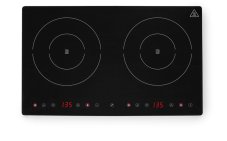 Dvojitý indukční vařič, HENDI, Kitchen Line, 230V/3500W, 608x405x(H)54mm