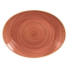 RAK Porcelain RAK Twirl talíř oválný 36 cm × 27 cm – coral | RAK-TWNNOP36CO
