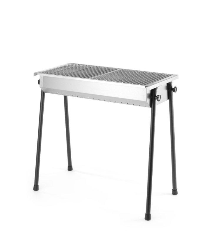 Gril na dřevěné uhlí Patio, HENDI, 770x380x(H)760mm
