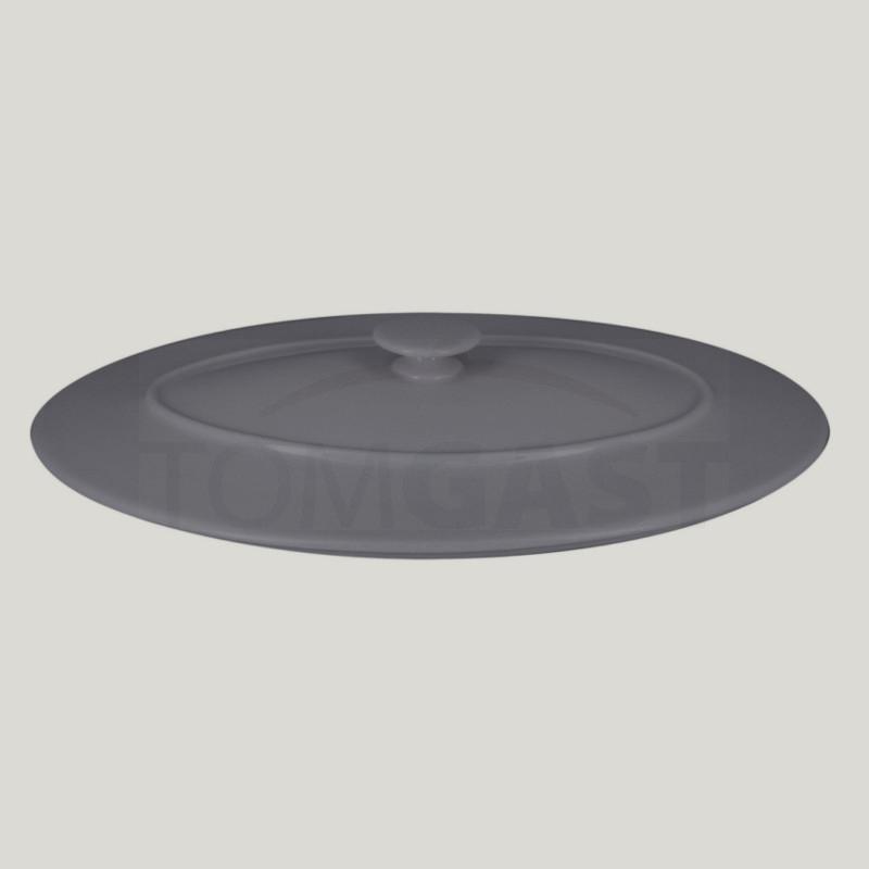 RAK Porcelain RAK Chef's Fusion poklice pro oválný pekáč 36,5 × 25 cm, šedá | RAK-CFOD44GYLD