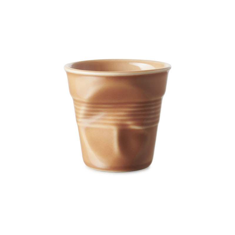 Revol Froissés pohárek 80 ml, meruňkový
