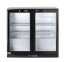 Zadní barová dvoudveřová chladnička, Arktic, 158L, Černá, 230V/160W, 900x530x(H)865mm