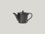 RAK Porcelain RAK Konvička na čaj s pokličkou 40 cl – černá | RAK-EDTP40