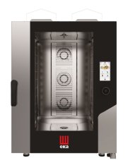 Konvektomat Millennial Touch Screen Bakery s automatickým mycím systémem 10x600x400 mm - ovládaná elektronicky, plynová, Tecnoeka, 230V/700W, 18kW, 850x1035x(H)1230mm