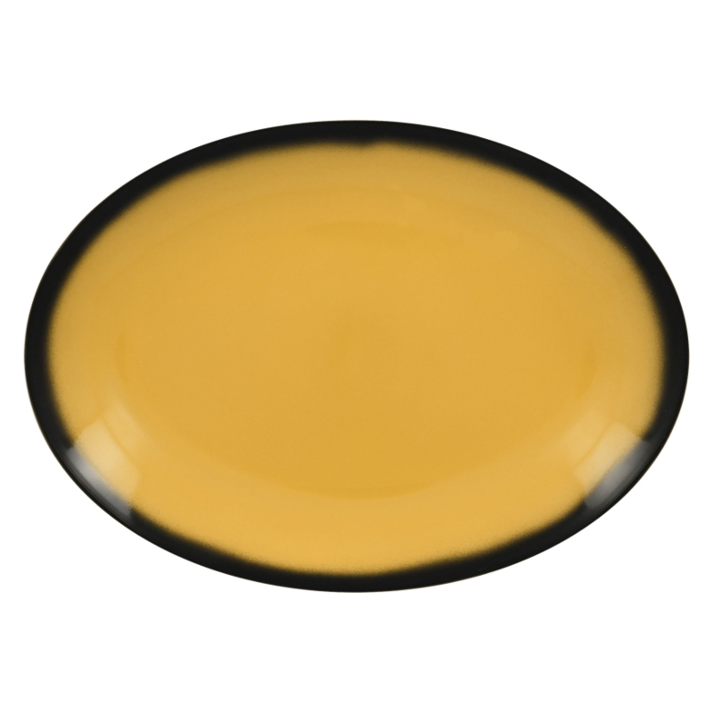 RAK Porcelain RAK Talíř oválný 36 x 27 cm, žlutá | RAK-LENNOP36NY