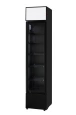 SLIM chladicí vitrína, Arktic, Přístřešek s LED osvětlením, 133L, Černá, 230V/200W, 390x475x(H)1880mm