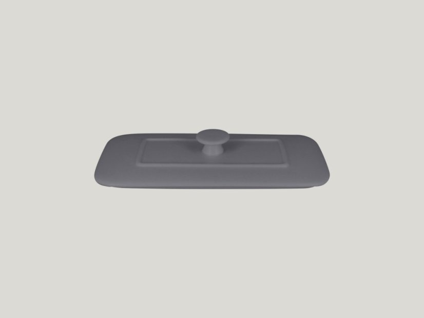 RAK Porcelain RAK Chef's Fusion poklice pro obdélný pekáč 20 × 10 cm, šedá | RAK-CFRT20GYLD