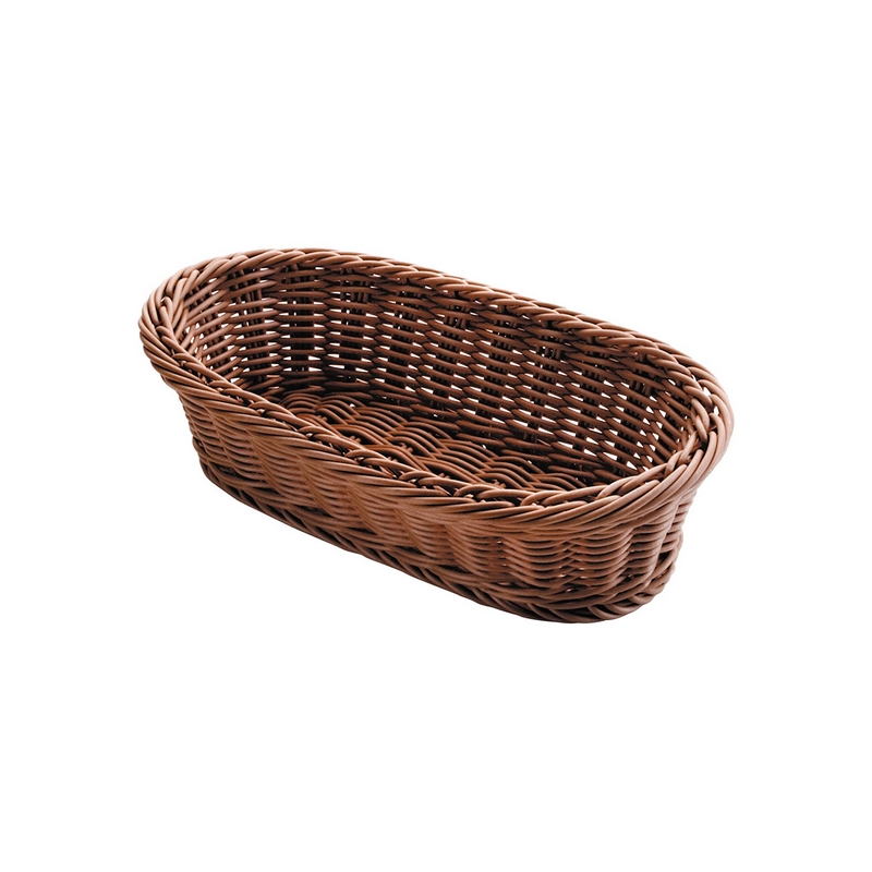 Lacor Košík na pečivo polypropylenový oválný 28 × 16 cm, tmavý