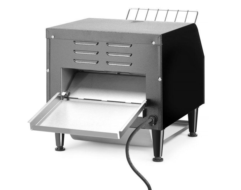 Dopravníkový toustovač, HENDI, Černá, 230V/2240W, 418x368x(H)415mm
