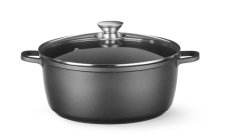 Hrnec s nepřilnavou povrchovou úpravou, HENDI, 9L, Černá, 405x332x(H)138mm