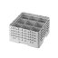 Cambro Koš Camrack 9 pozic, výška sklenice 9 cm - Bílá