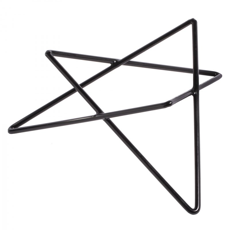 Verlo podstavec hvězdicový výš. 10 cm, černý Verlo podstavec hvězdicový výš. 10 cm, černý