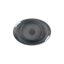 RAK Porcelain RAK Spot talíř oválný 32 x 23 cm, šedomodrý | RAK-SJDNNOP32