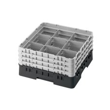 Cambro Koš Camrack 9 pozic, výška sklenice 21,6 cm - Černá