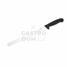 GIESSER nůž krájecí uzenářský 310 mm, zvlněný - černý
