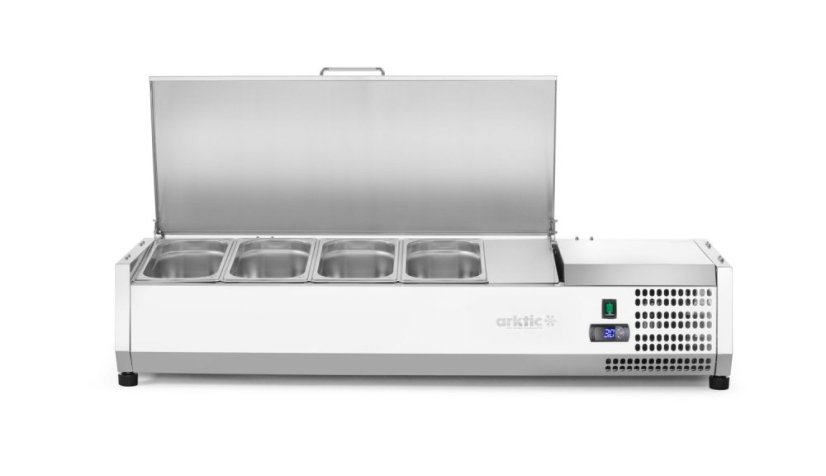 Chladicí zásobník GN 1/3, Arktic, 4x GN1/3, GN 1/3, 24L, 230V/180W, 420x1205x(H)630mm