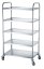 Servírovací vozík s 5 policemi, HENDI, 905x585x(H)1545mm