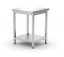 Centrální stůl s policí – šroubovaný, hloubka 600 mm, HENDI, Kitchen Line, 600x600x(H)850mm